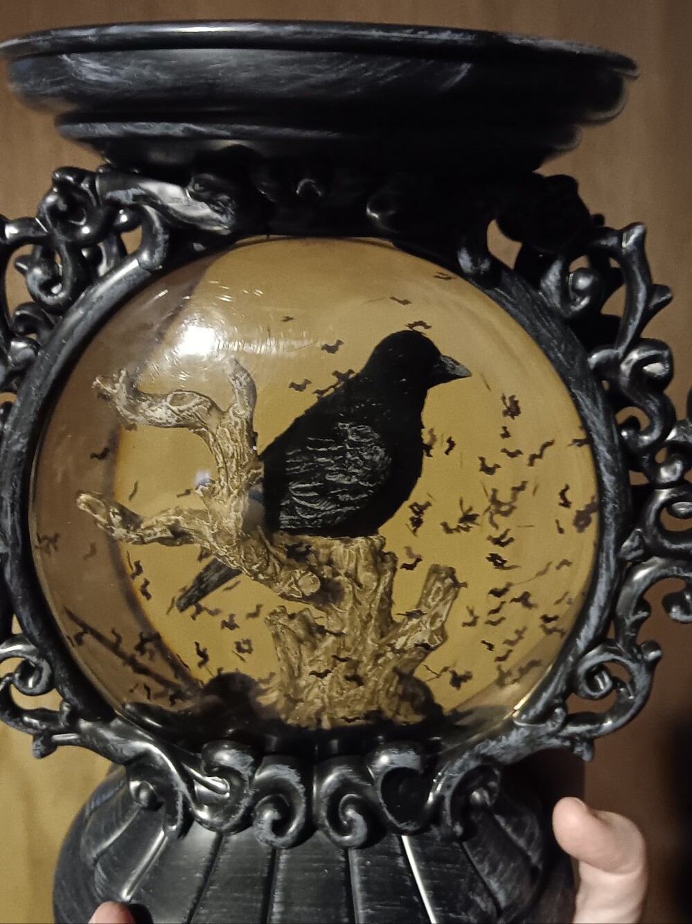 Bath & Body Works Raven Decorative Globe Candle Holder